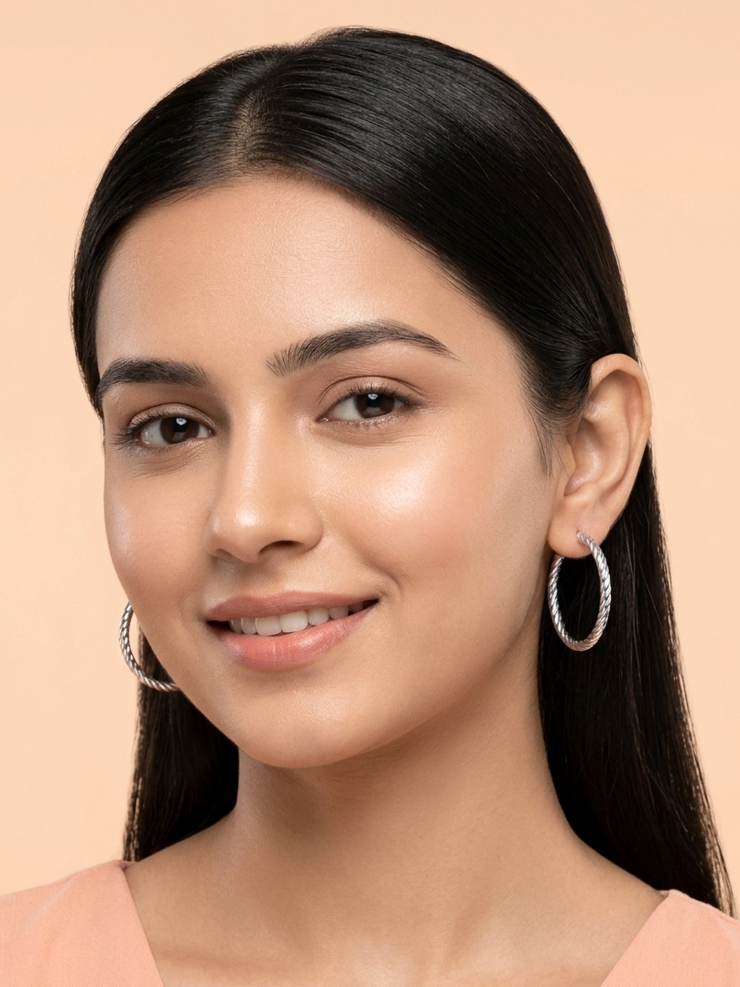 Twisted Rope Open Hoops