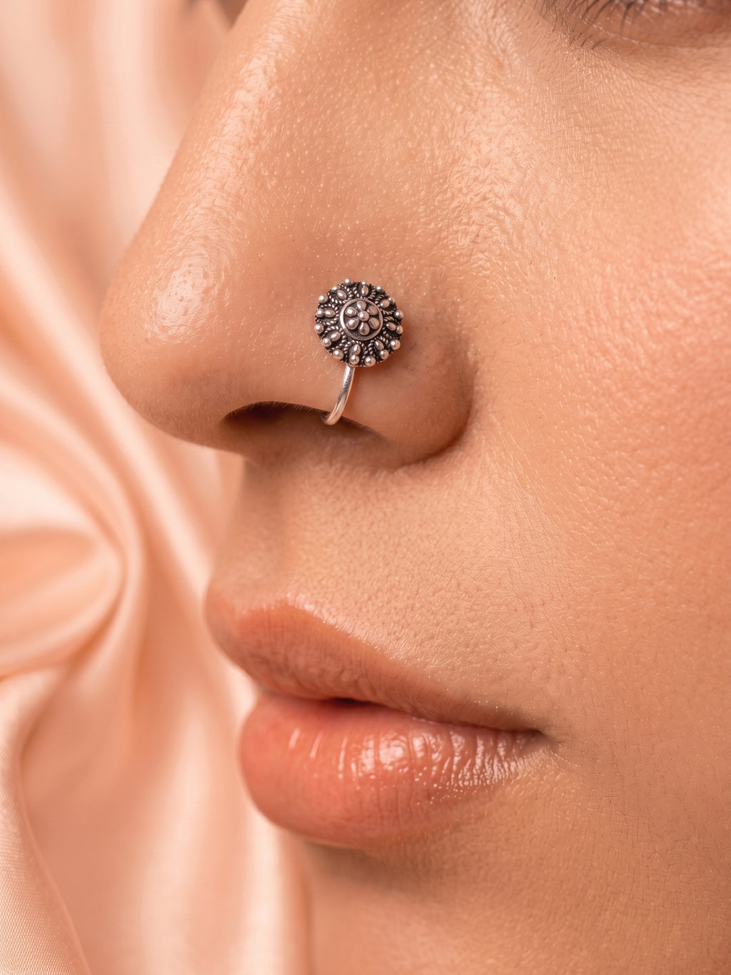 Vintage Sunburst Clip-On Nose Ring