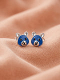Midnight Blue Teddy Studs
