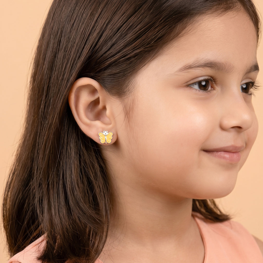 Enamel Butterfly Studs