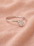 Kite-Set Princess Solitaire Ring