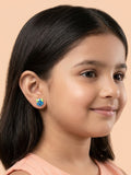 Vibrant Blue & Lime Puppy Studs