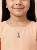 Kids Cute Sitting Kitty Pendant Necklace