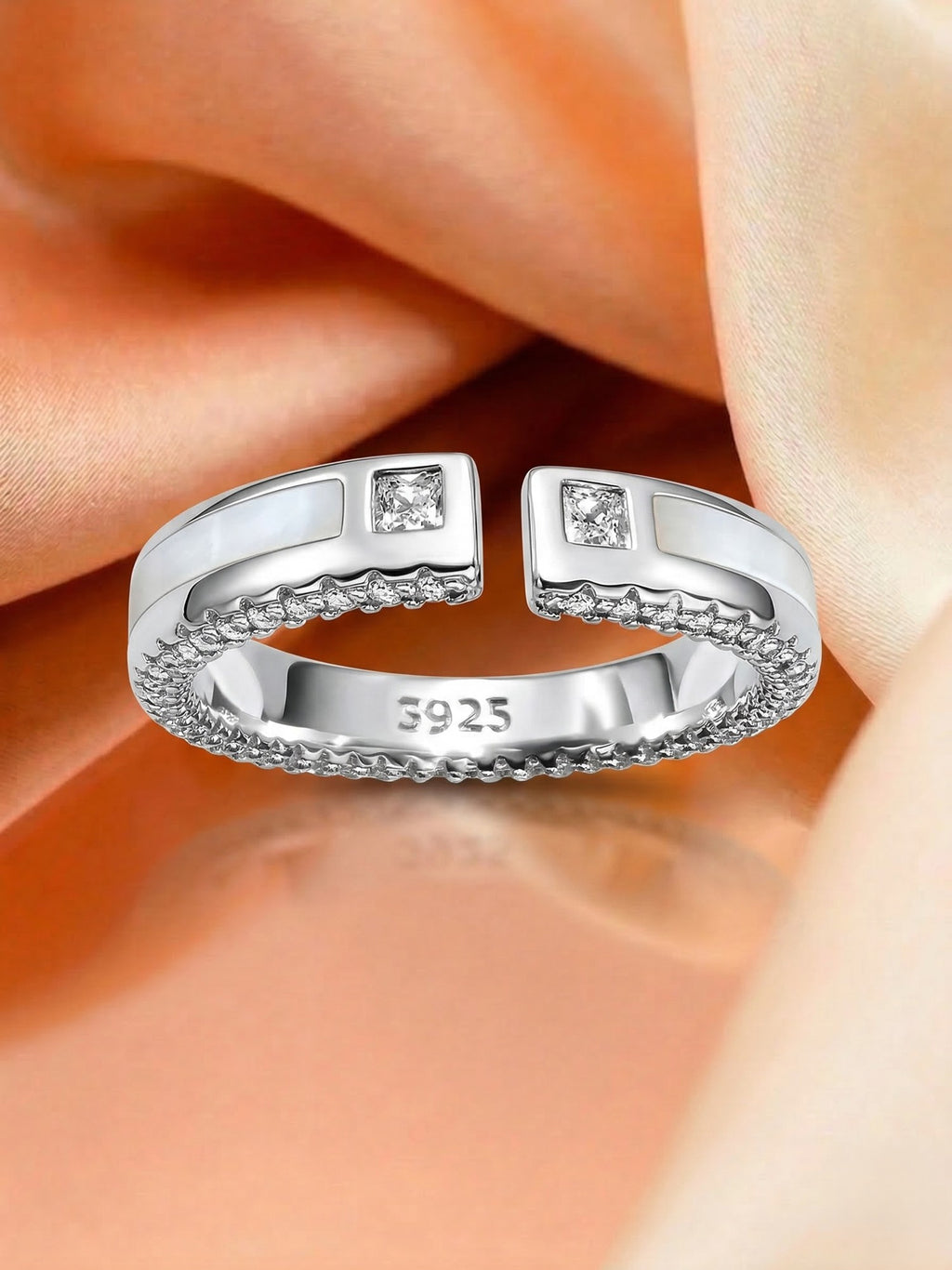 Mosaic Shimmer Adjustable Ring