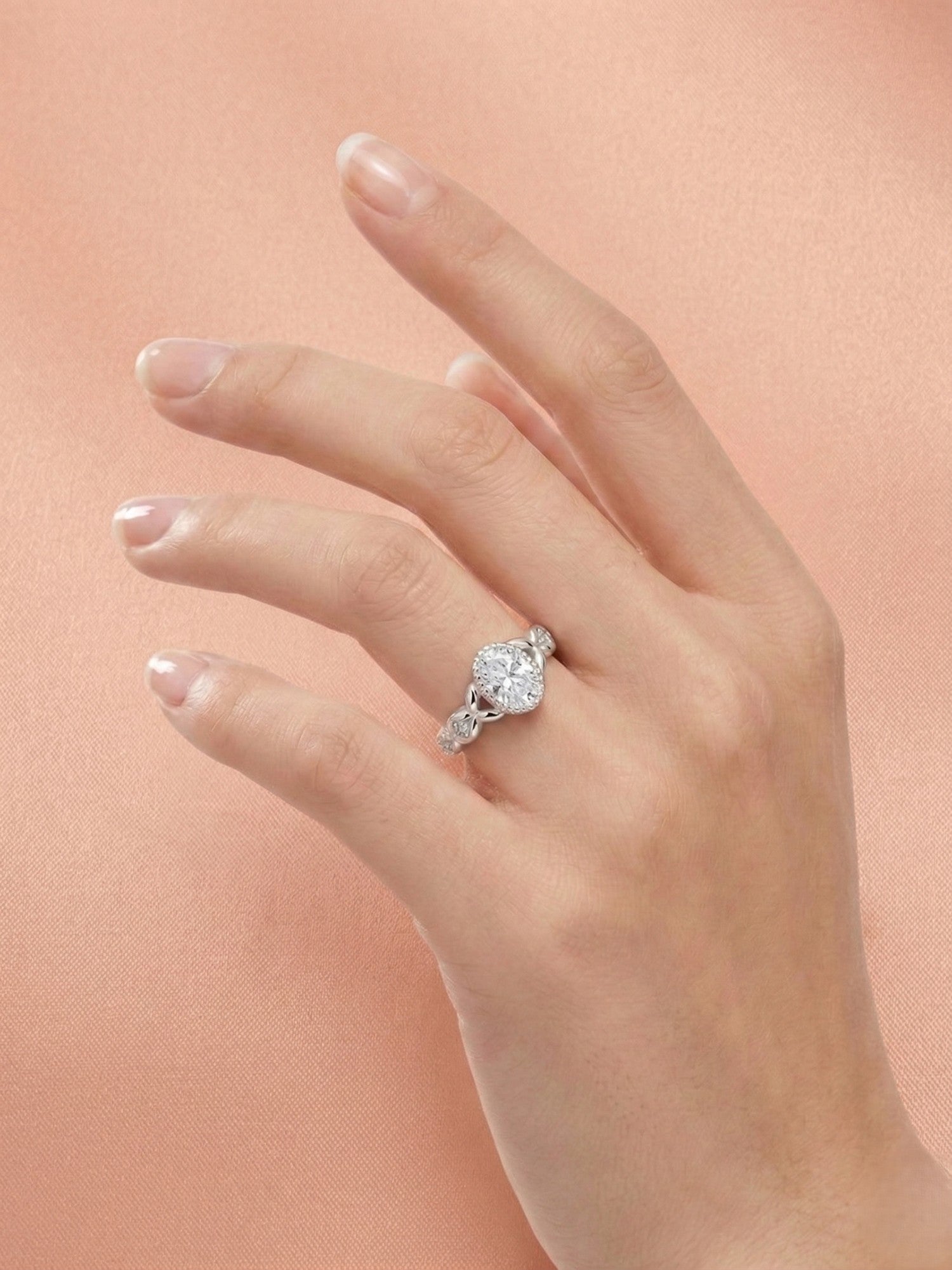 Vintage Oval Milgrain Ring
