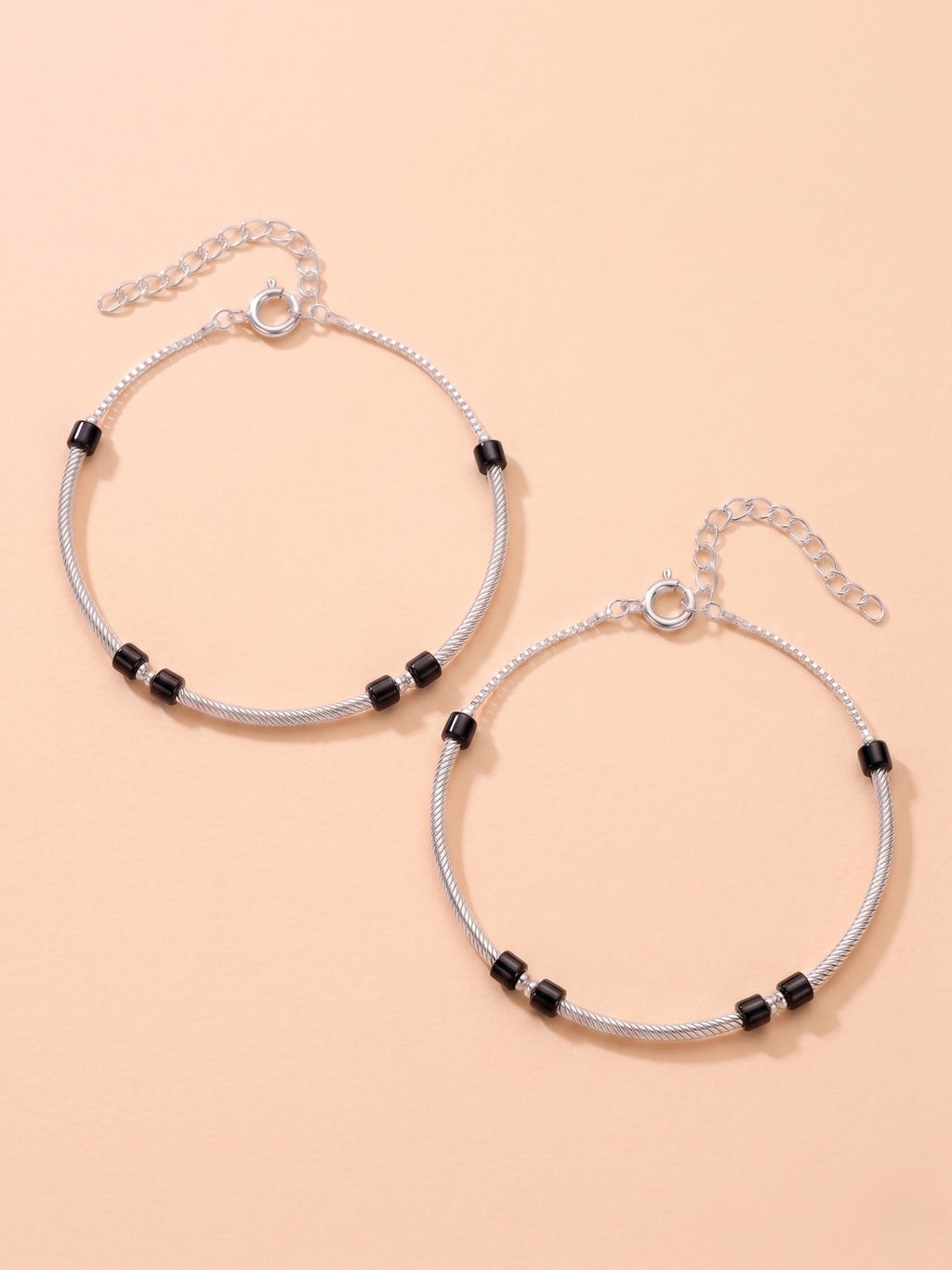 Linear Vortex Nazaria Anklet Pair