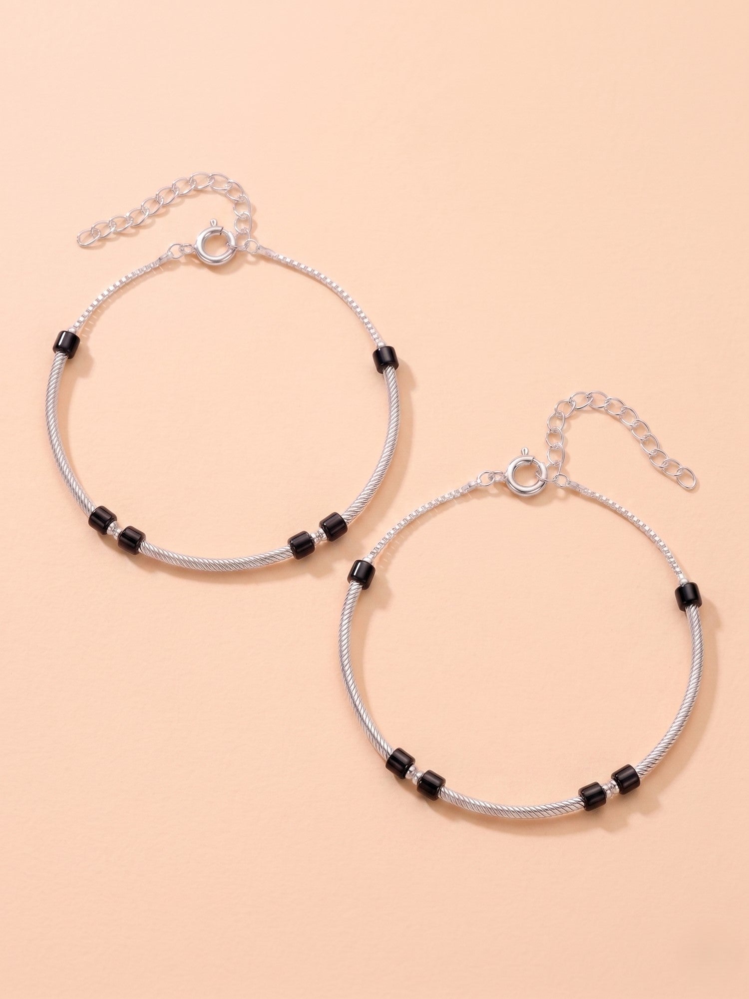 Linear Vortex Nazaria Anklet Pair