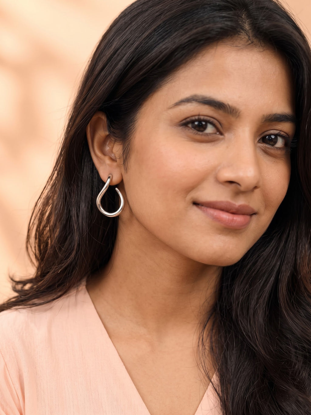 The Fluid Twist Open-Hoop Earrings