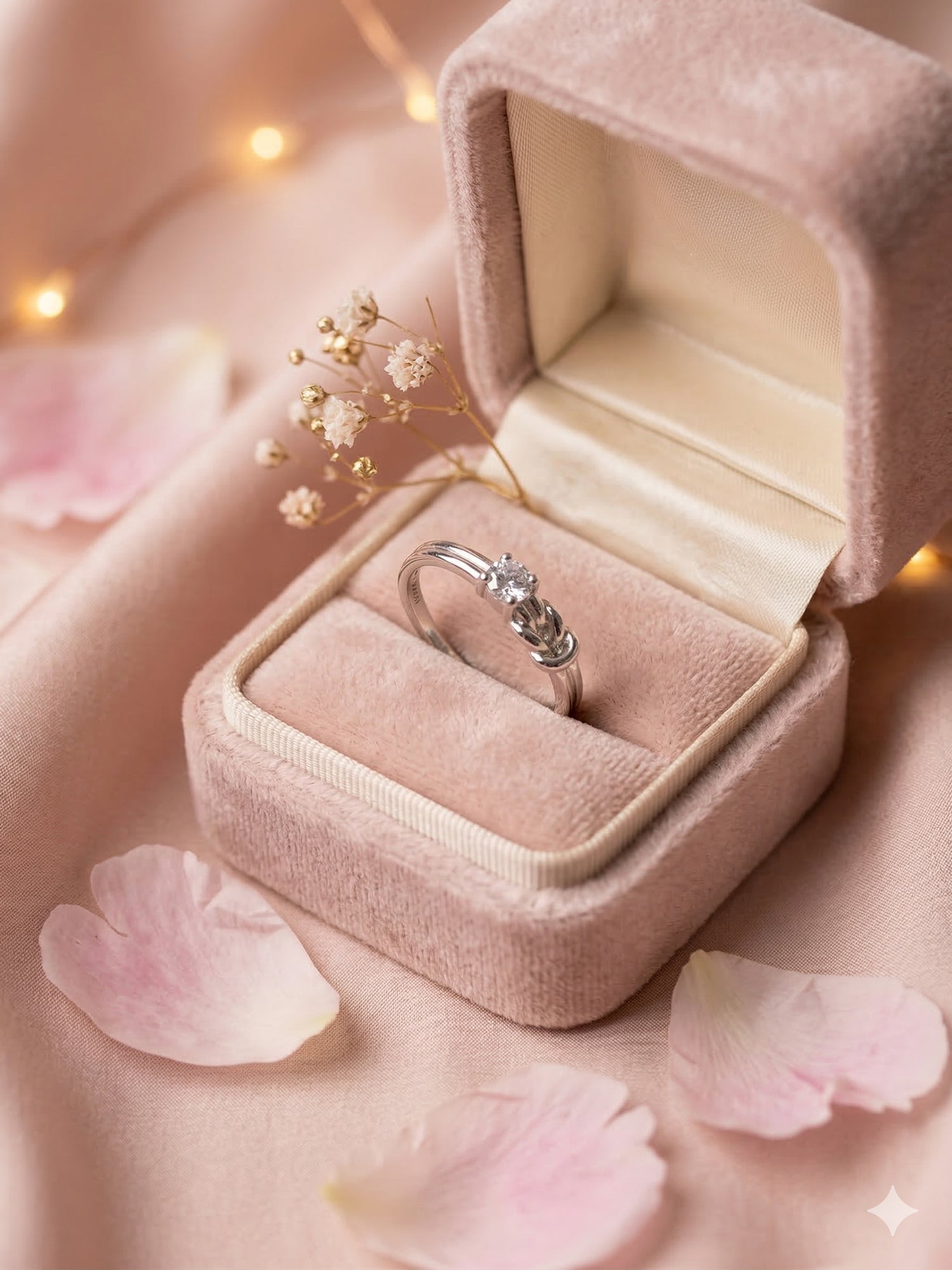Entwined Solitaire Ring