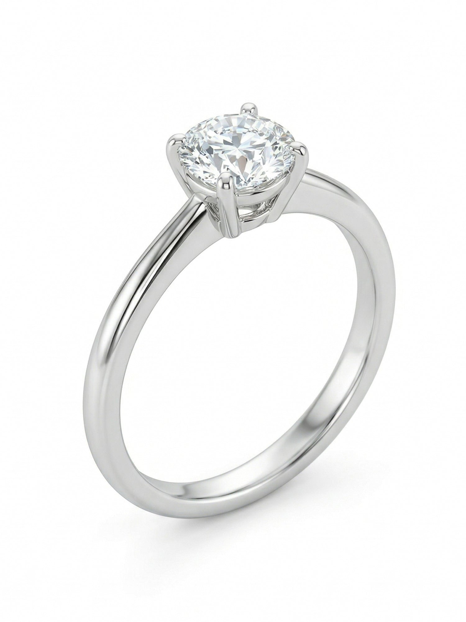 Classic Four-Prong Solitaire Ring