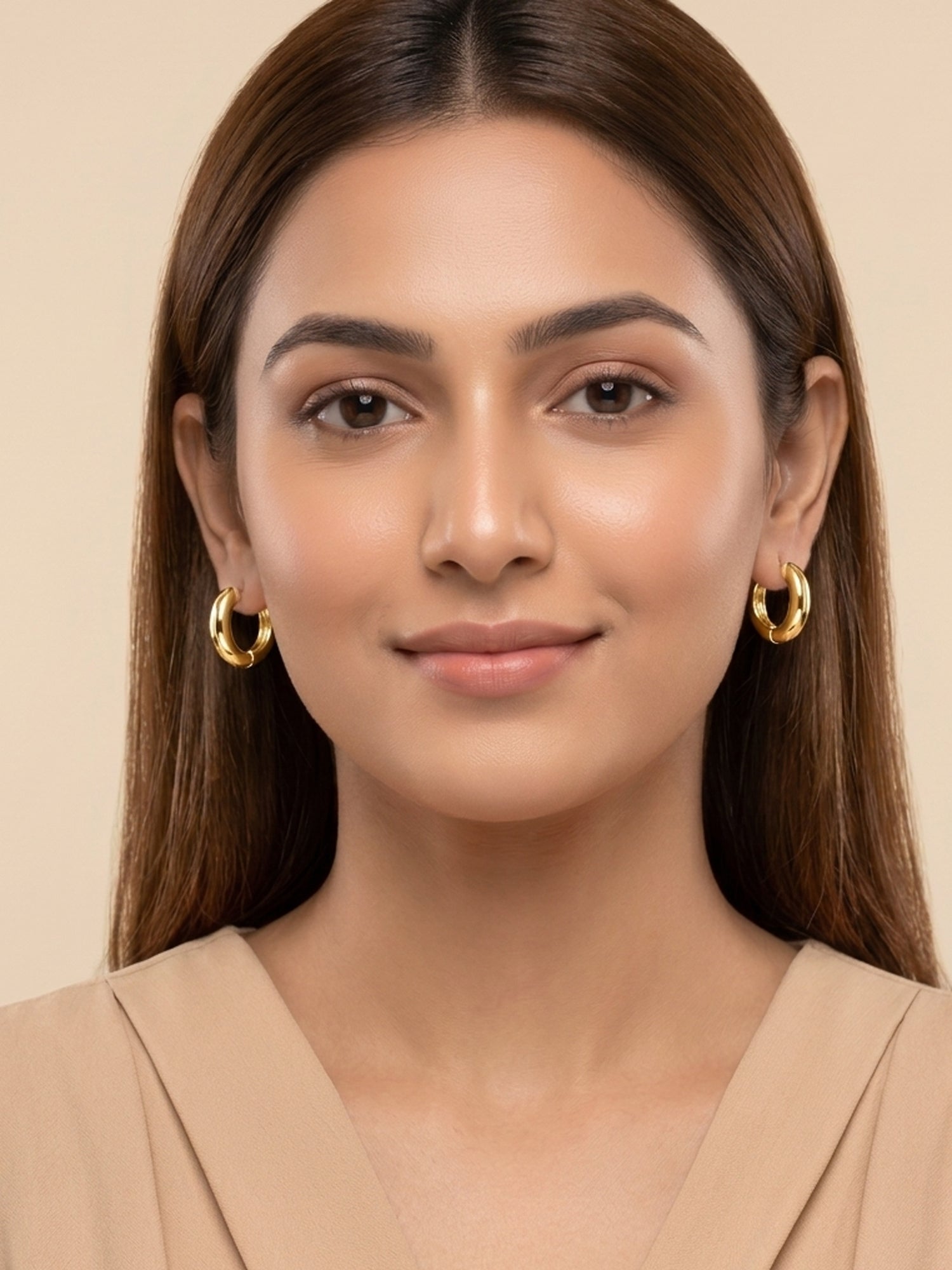 Gilded Ribbon Hoops