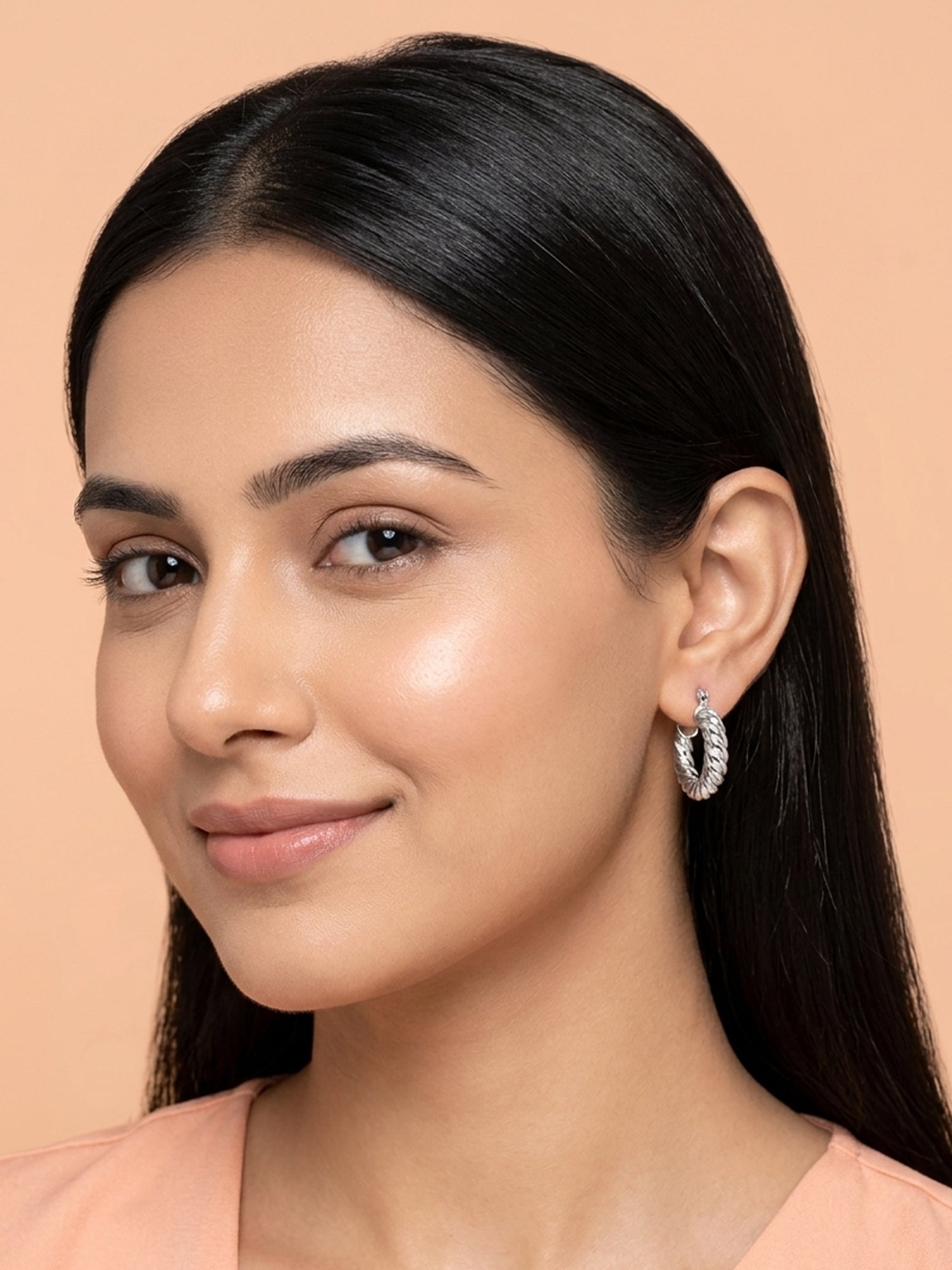 Sculptural Twisted Rope Hoop Earrings
