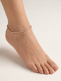 Rosé Sparkle Cubic Zirconia Tennis Anklet