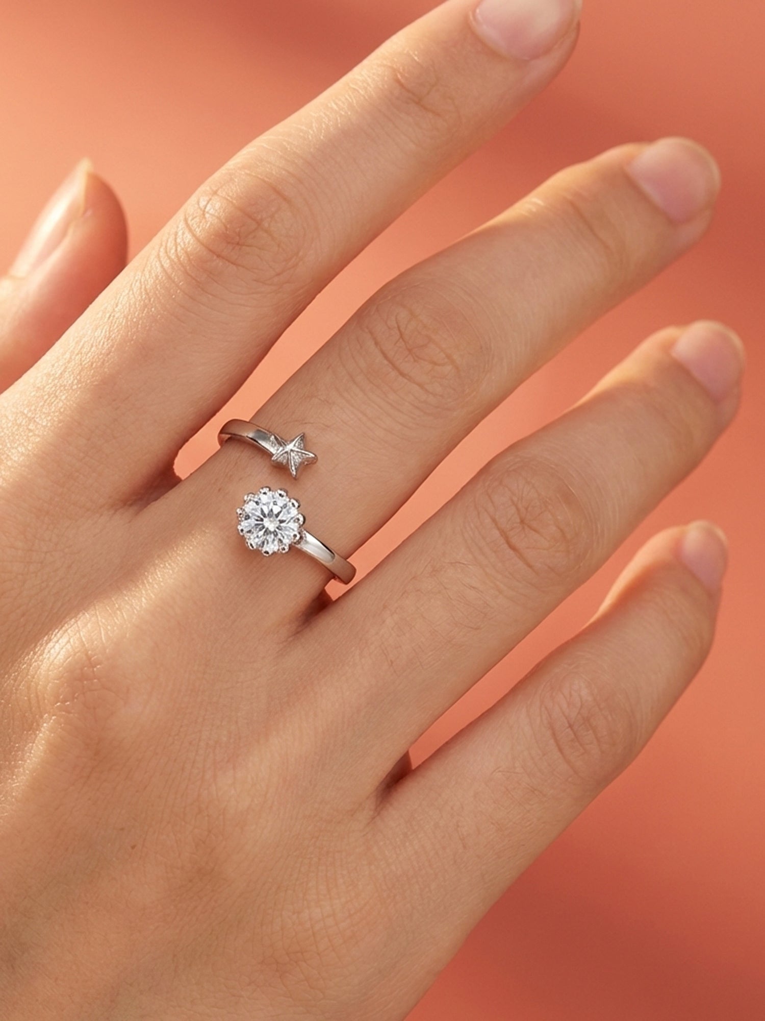 Celestial Star Bypass Ring