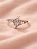 Kite-Oriented Princess Solitaire Ring