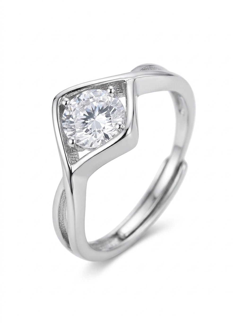 Twist Solitaire Ring