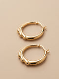 Gilded Floral Hoops