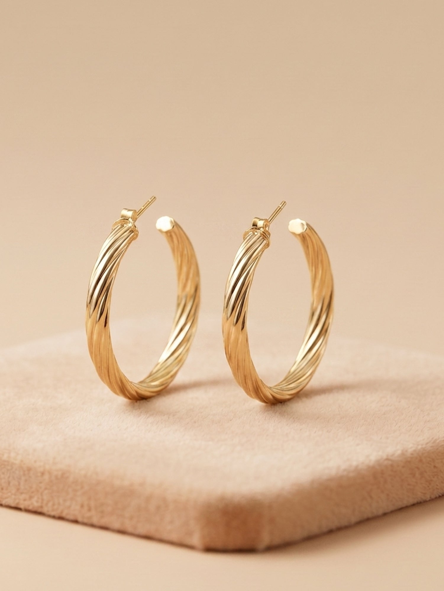 Gilded Helix C-Hoops