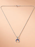 Kids Horseshoe Enamel Pendant Necklace