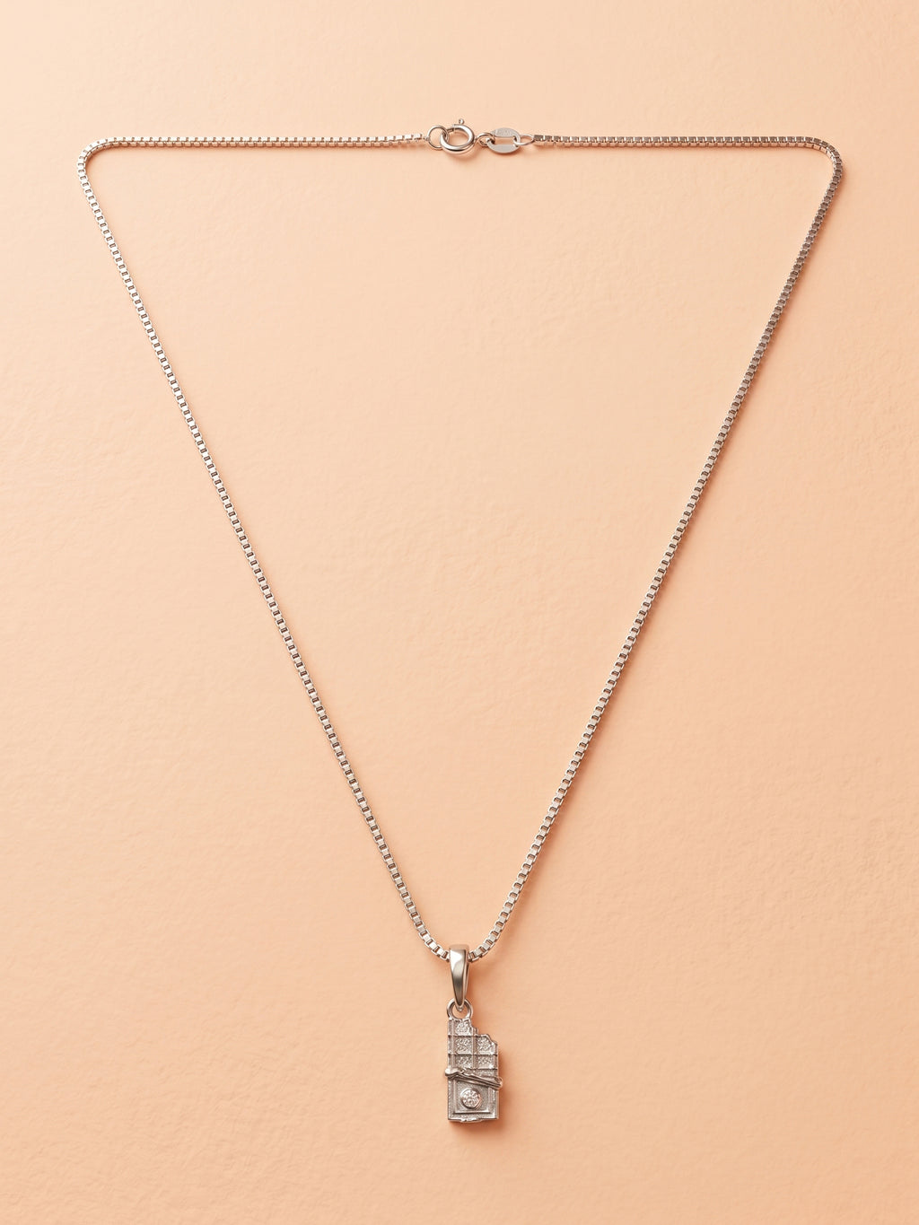 Kids Miniature Chocolate Bar Pendant Necklace