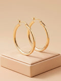 Lustrous Classic Hoop Earrings