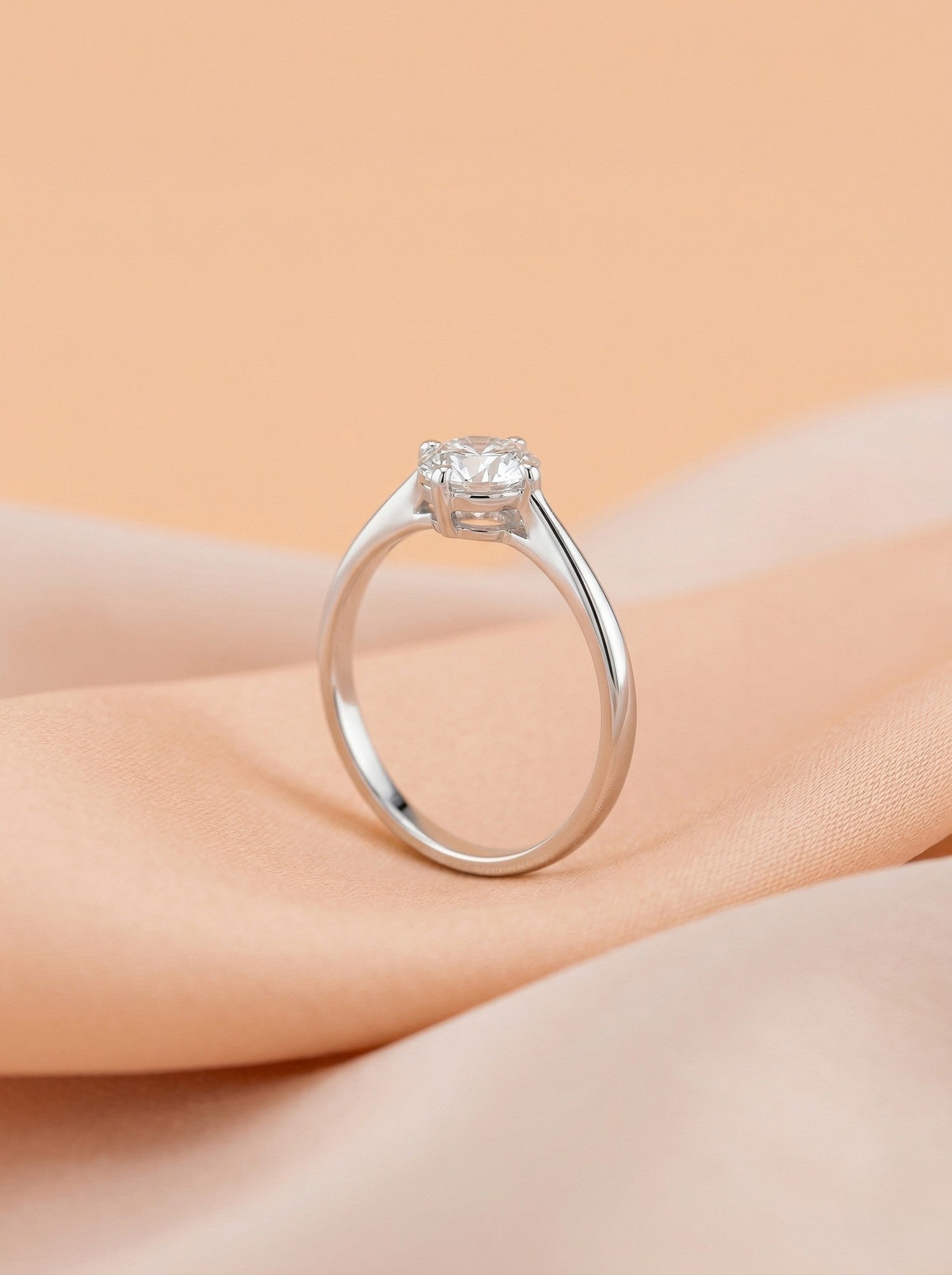 Classic Four-Prong Solitaire Ring