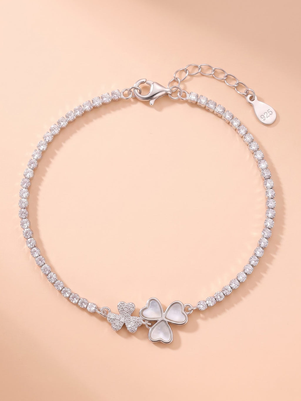 The Eternal Clover Mother-of-Pearl Tennis Bracelet