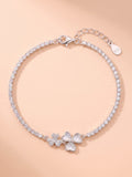 The Eternal Clover Mother-of-Pearl Tennis Bracelet