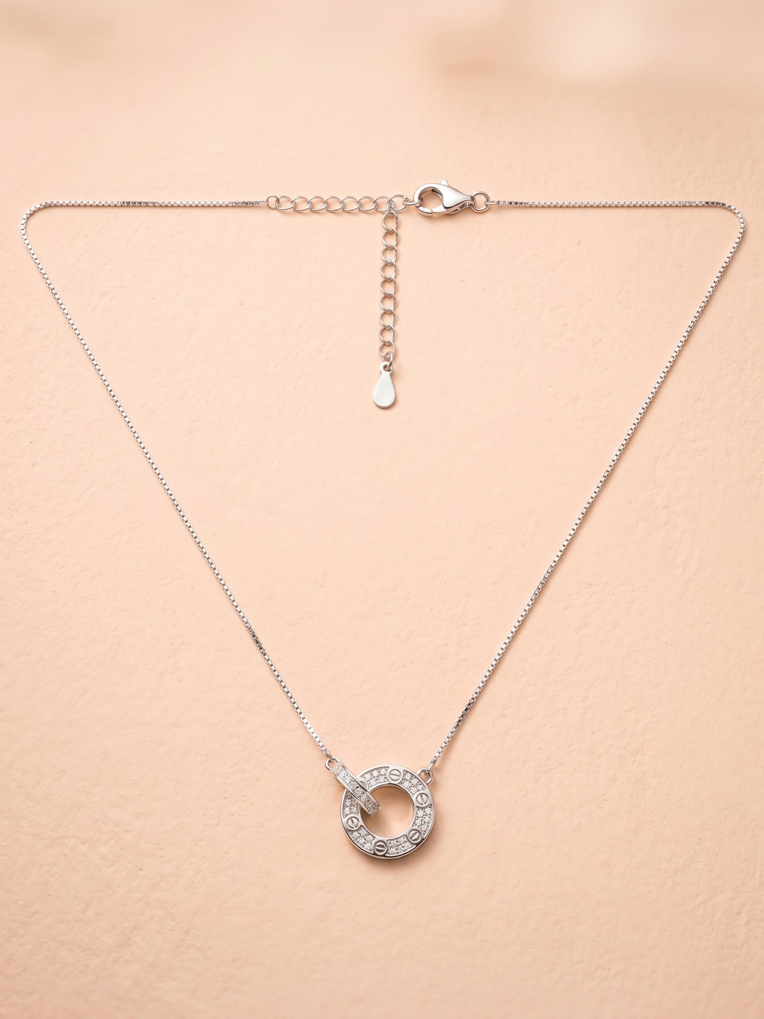 Eternal Orbit Rose Pendant