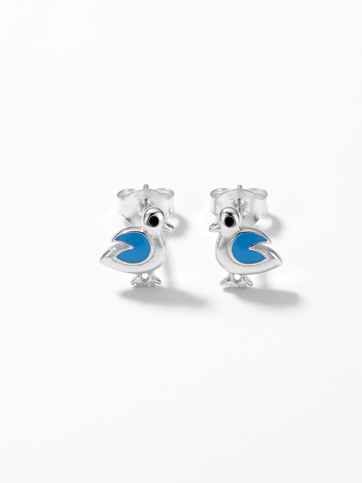 Whimsical Bluebird Studs