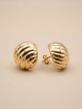 Gilded Croissant Dome Studs
