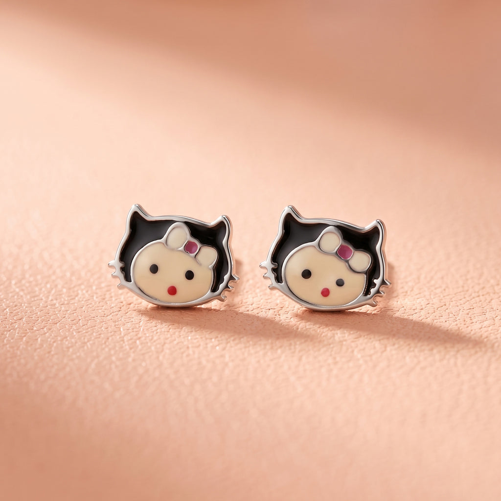 Bowed Kitten Studs