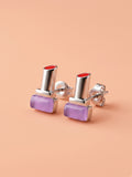 Purple Glamour Lipstick Studs