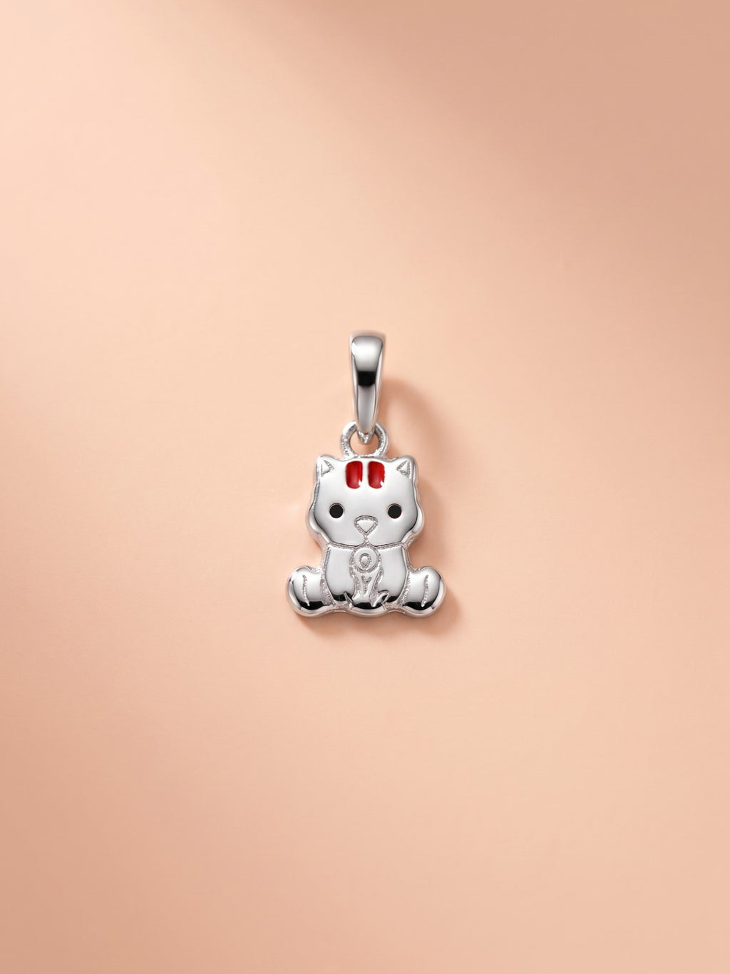 Kids Red Accent Chibi Squirrel Pendant