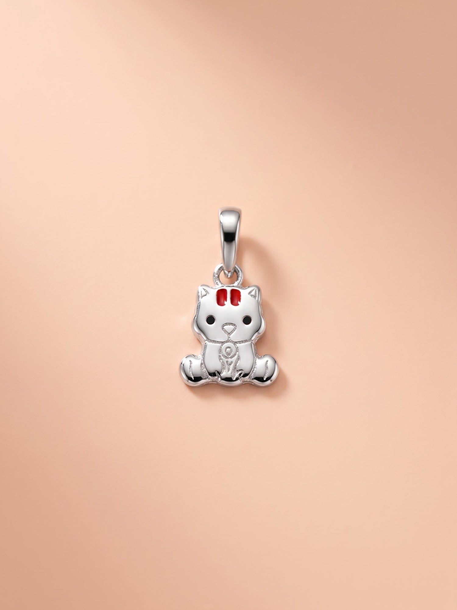 Kids Red Accent Chibi Squirrel Pendant