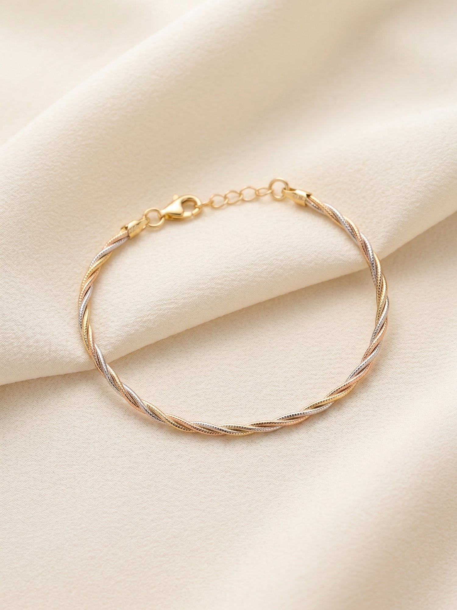 Tricolor Twisted Rope Bracelet