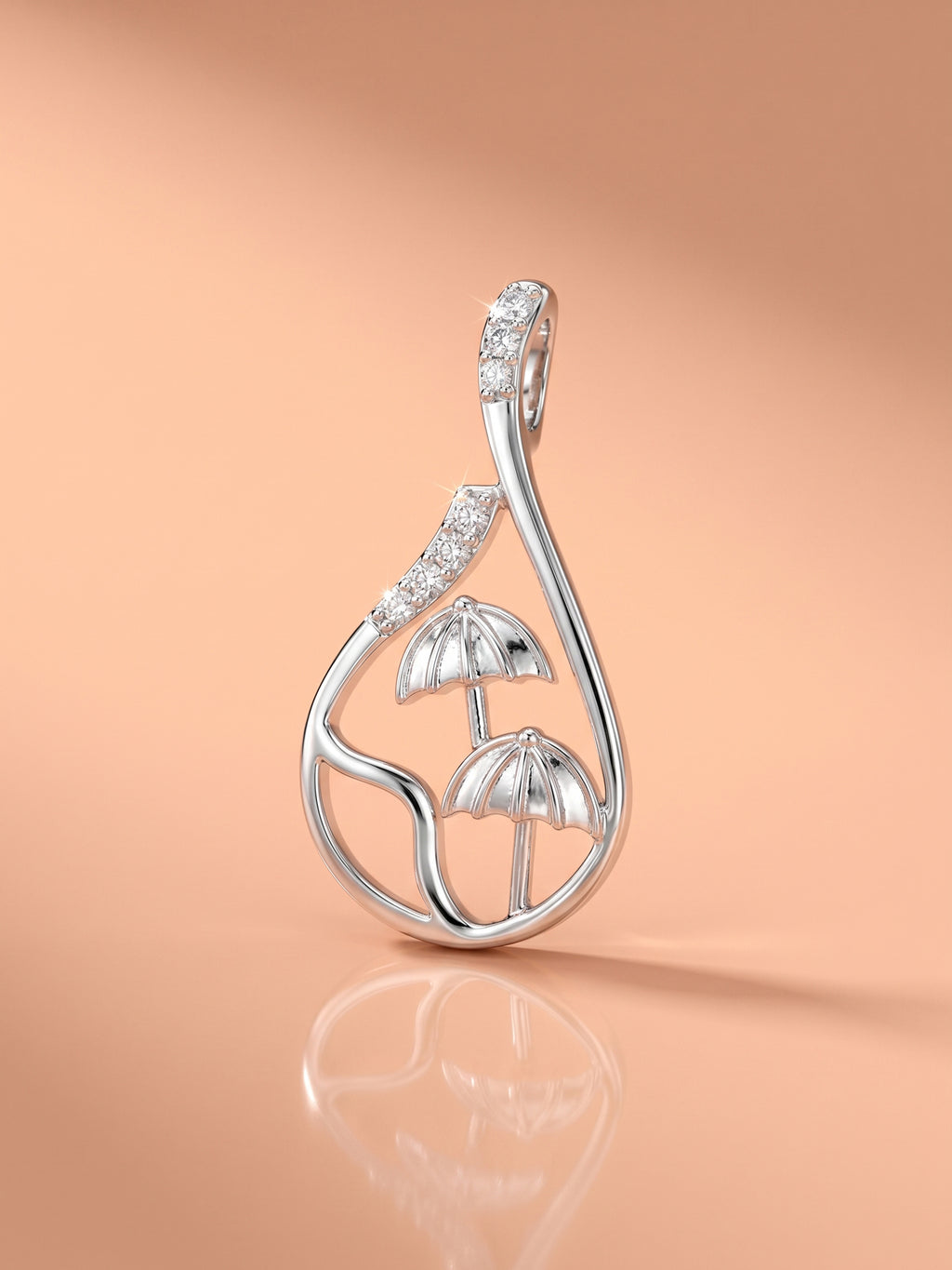 Enchanted Mushroom Teardrop Pendant