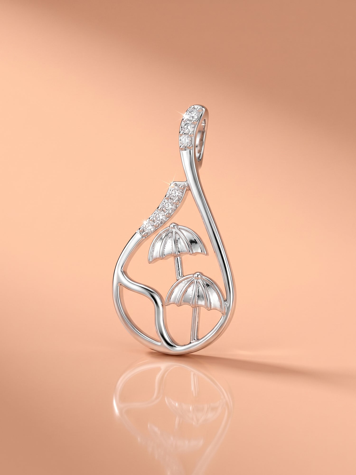 Enchanted Mushroom Teardrop Pendant