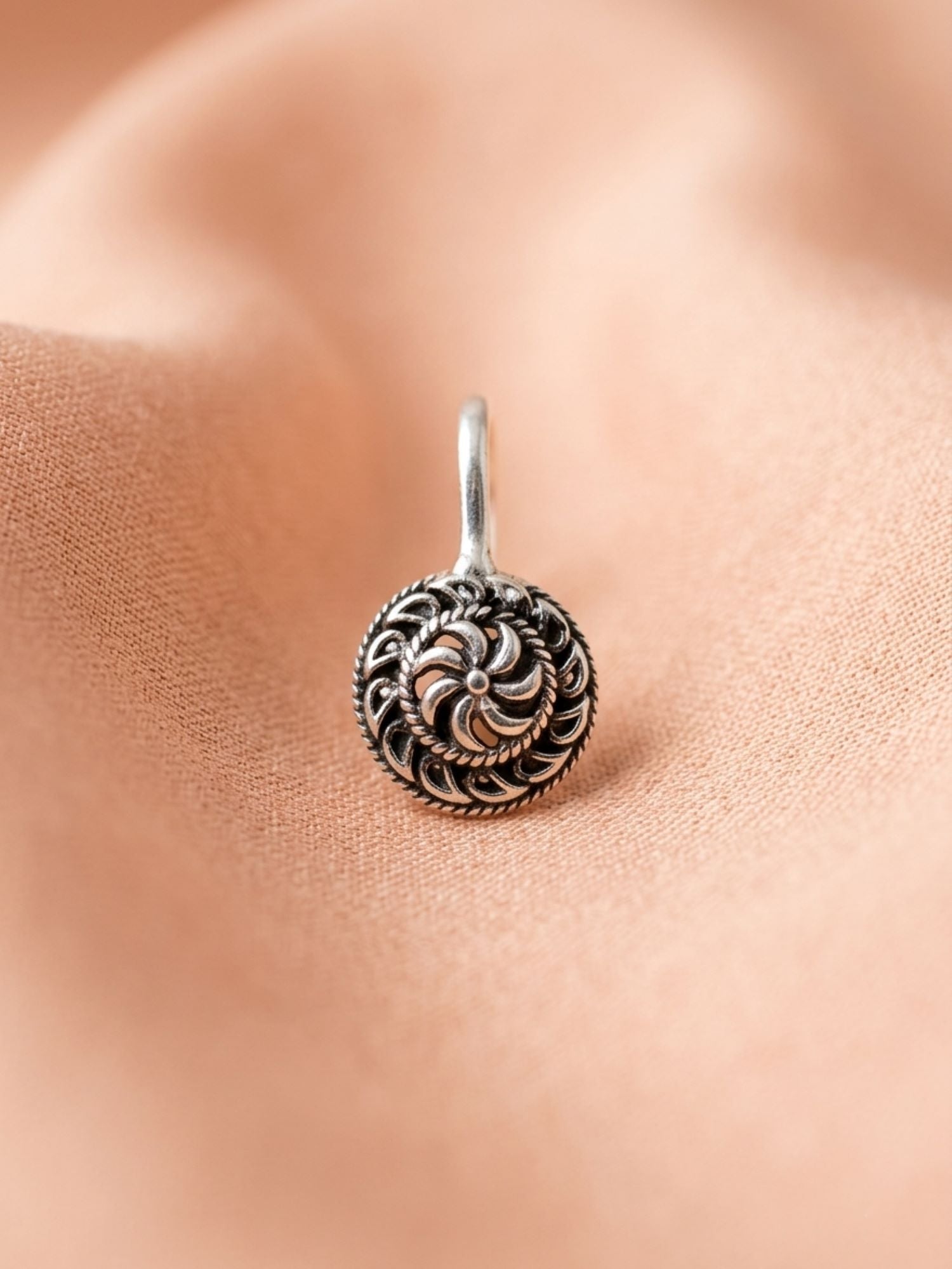 Antique Swirl Mandala Nose Pin