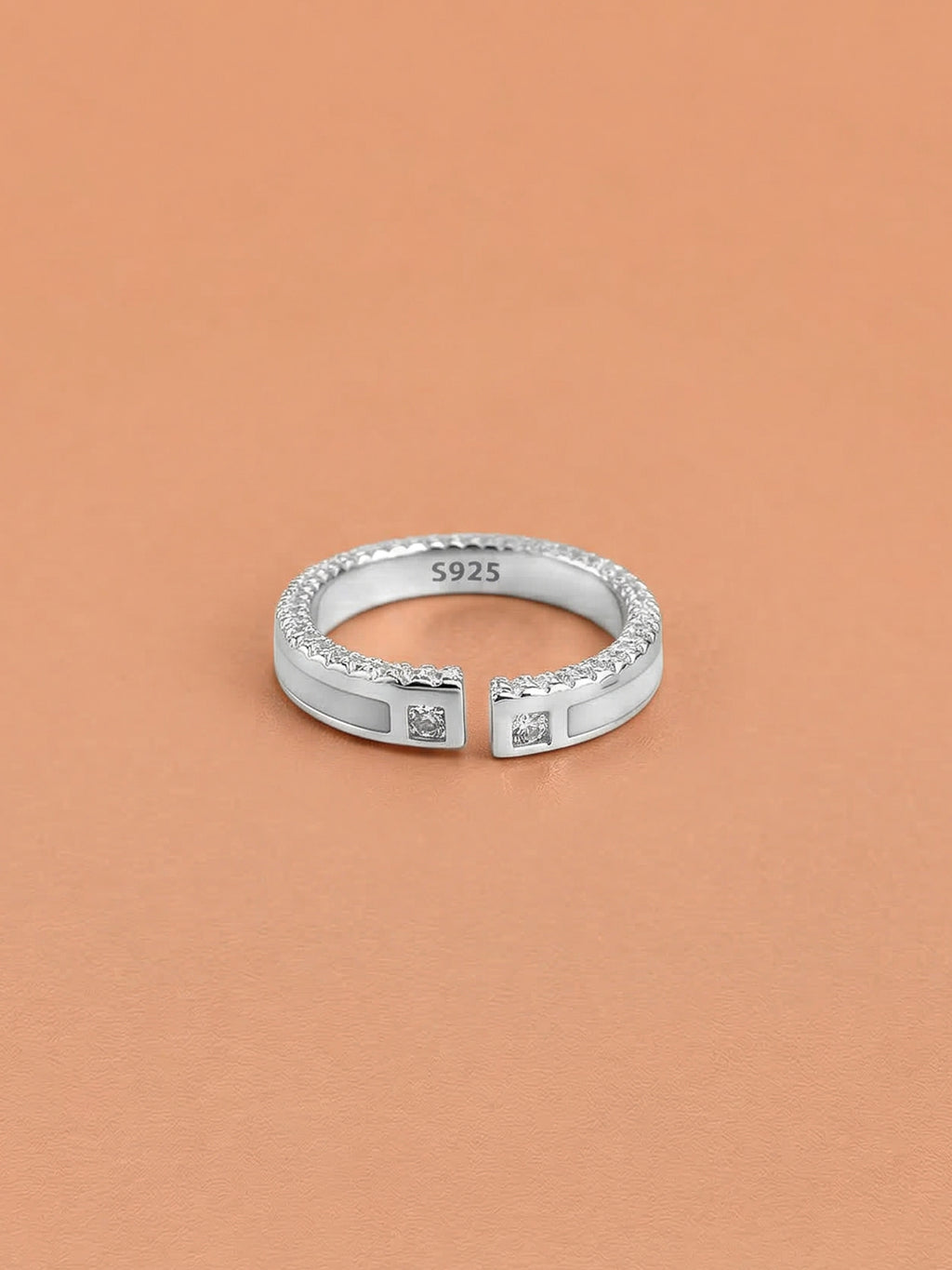 Mosaic Shimmer Adjustable Ring