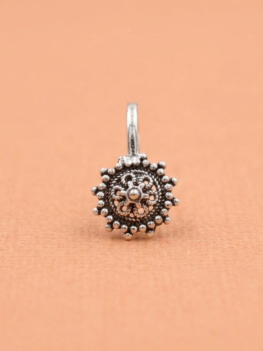 Ornate Radiant Nose Pin