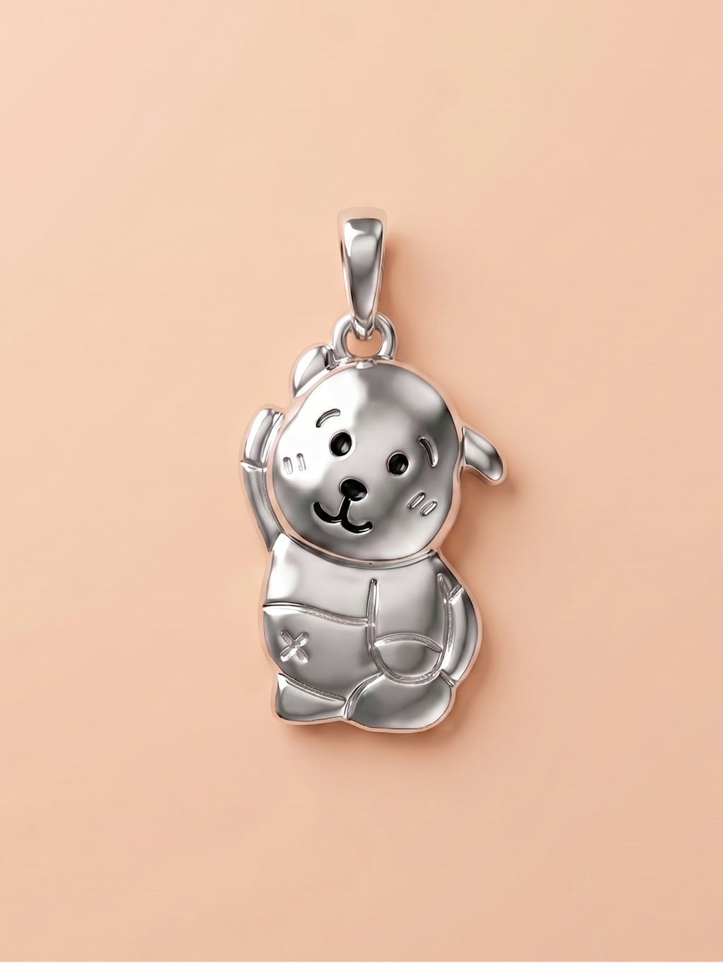 Kids Waving Puppy Pendant