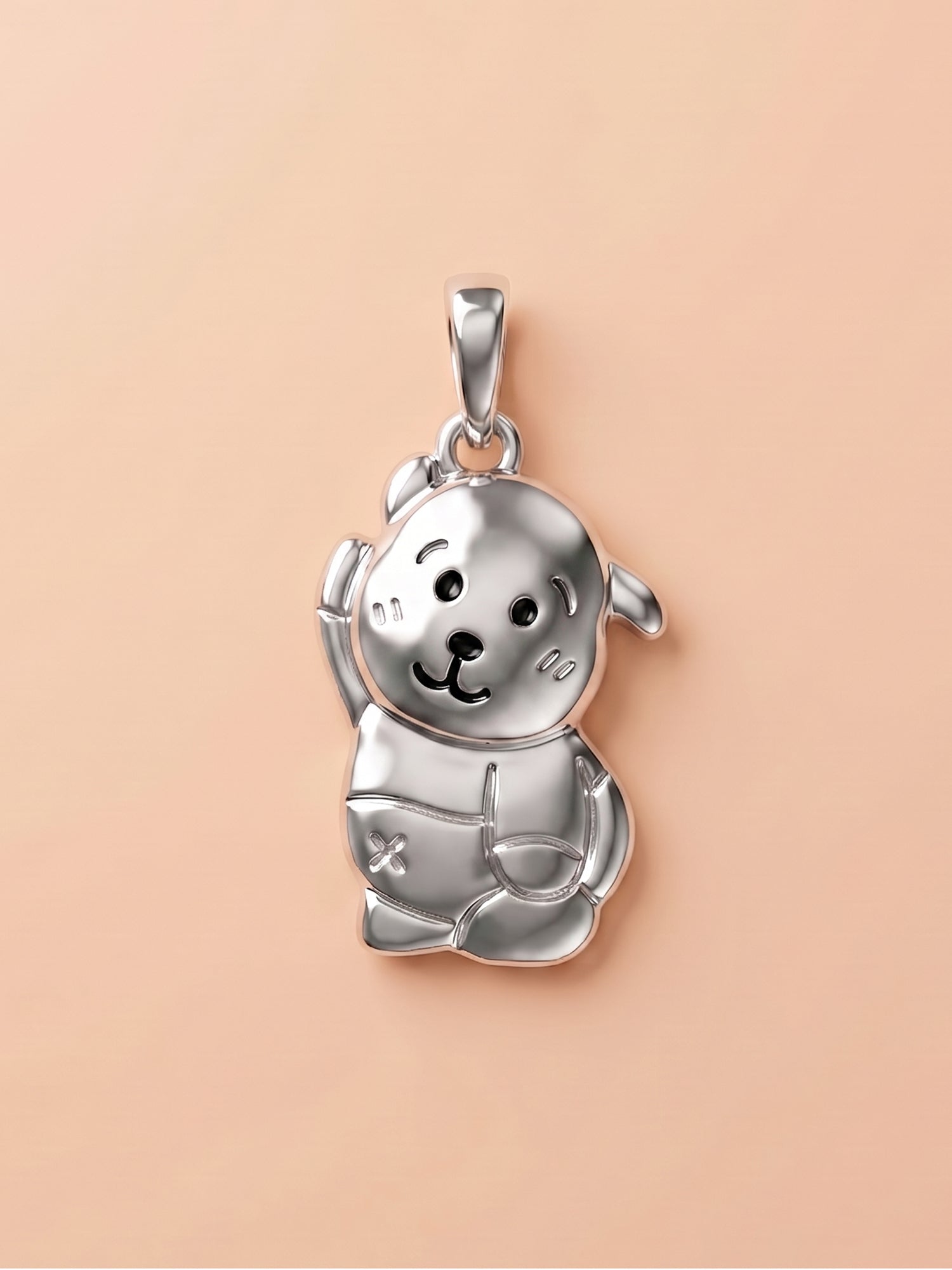 Kids Waving Puppy Pendant