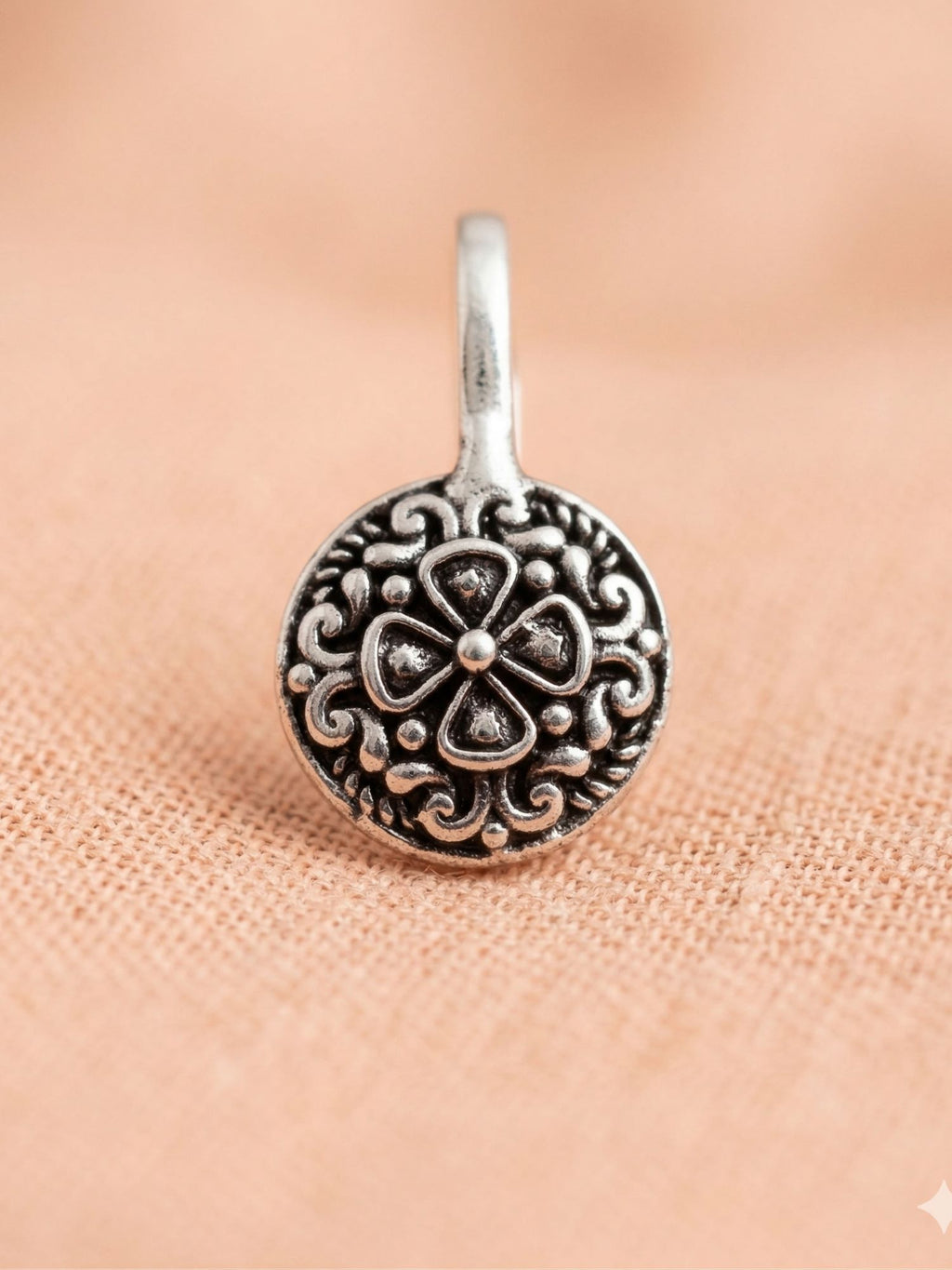 Ornate Mandala Nose Pin
