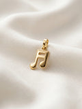 Music Note Gold Pendant
