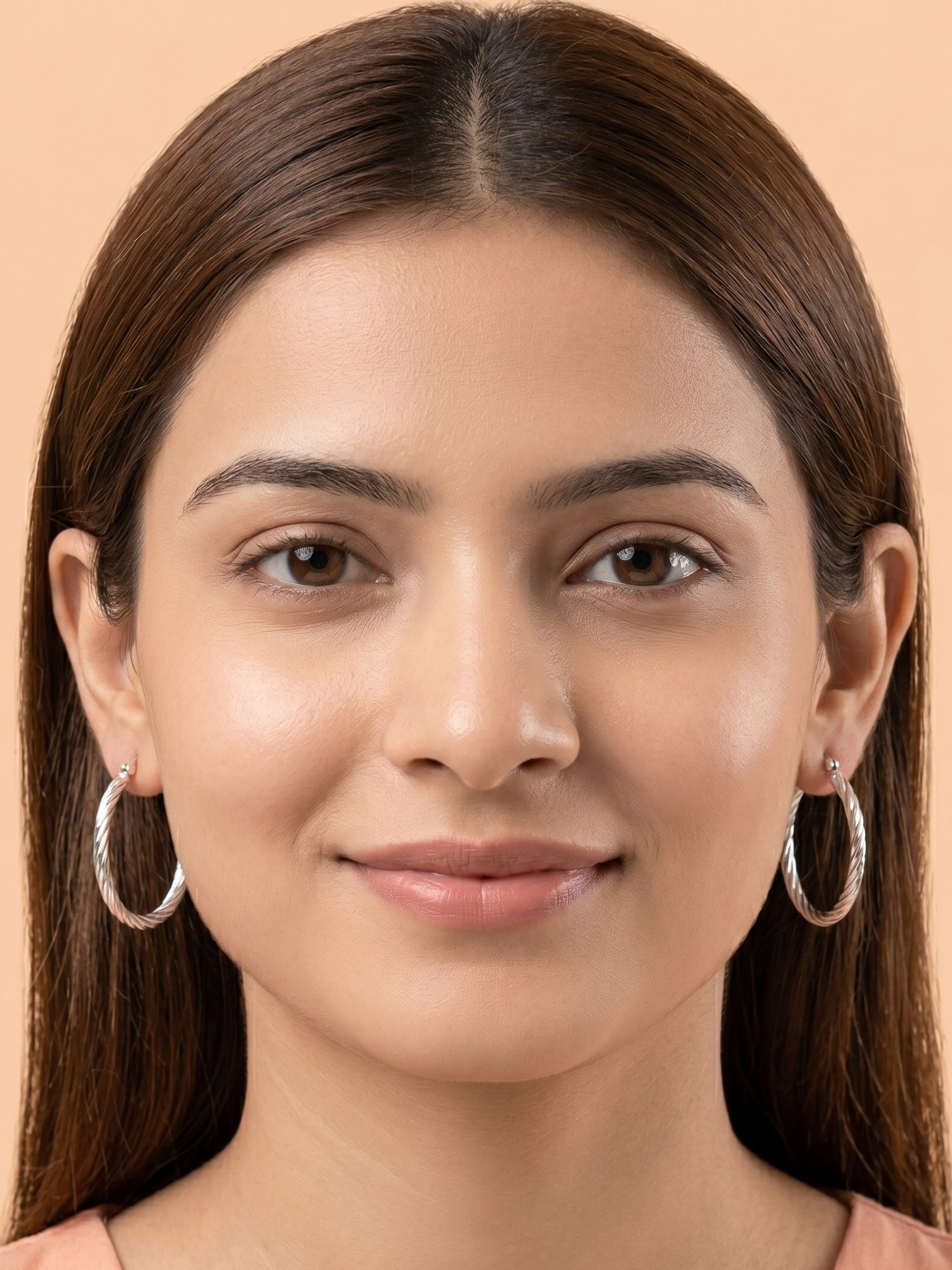 Sculptural Ribbon Twist Hoops