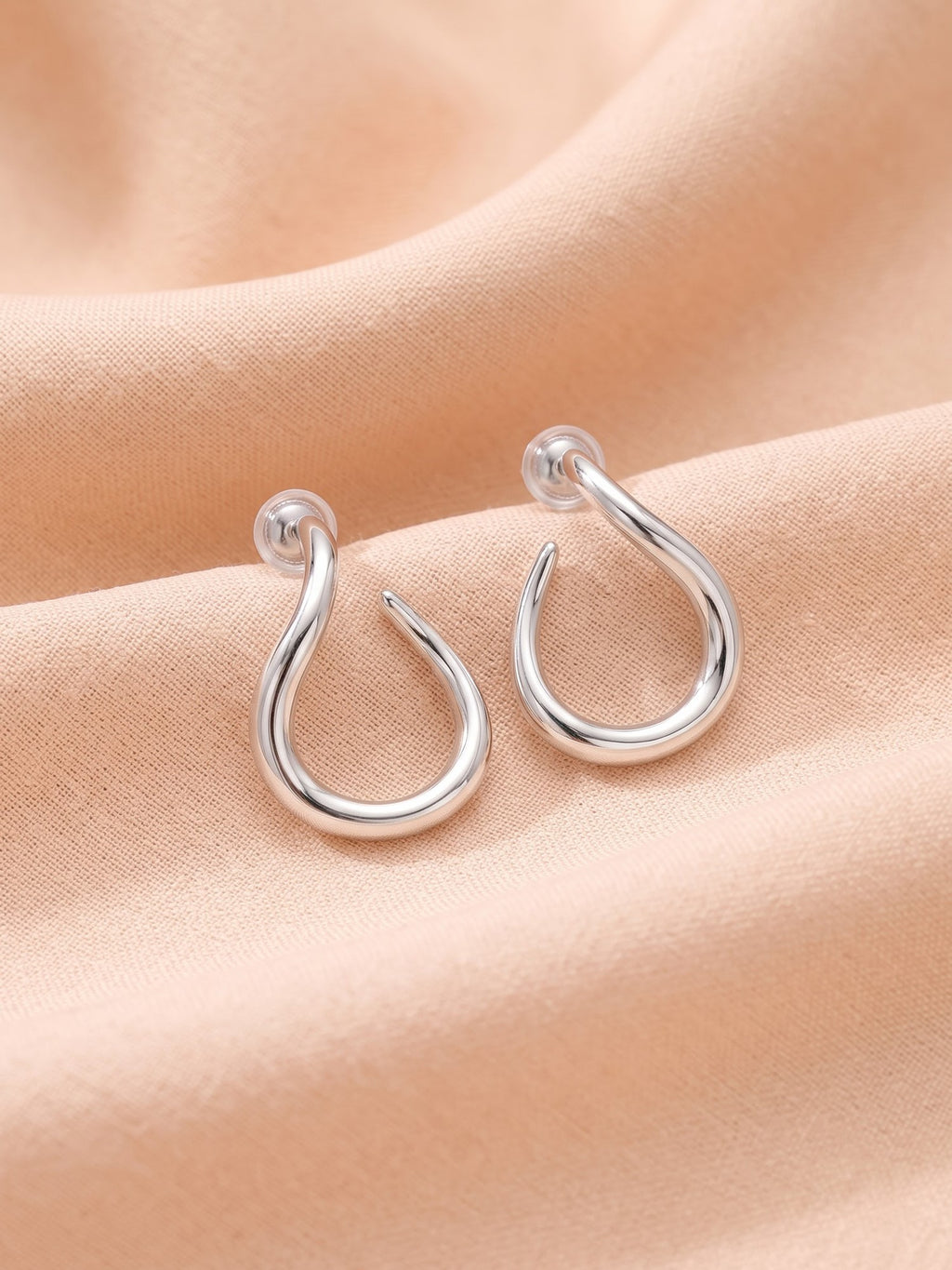 The Fluid Twist Open-Hoop Earrings