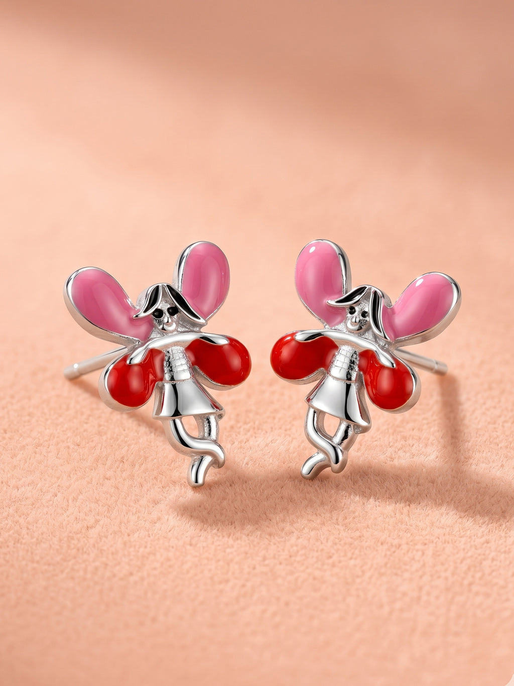 Pink & Red Enchanted Fairy Studs