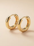 Gilded Ribbon Hoops