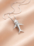 Kids Airplane Pendant Necklace